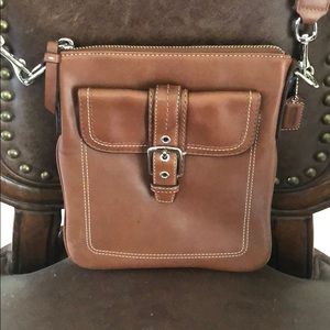 Coach leather crossbody bag